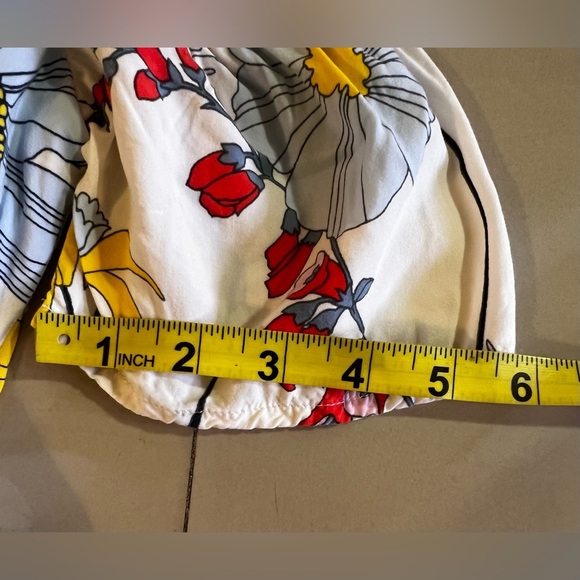 Gap Kids Floral Botanical Cold Shoulder Swing white floral Dress Size L - Picture 13 of 16